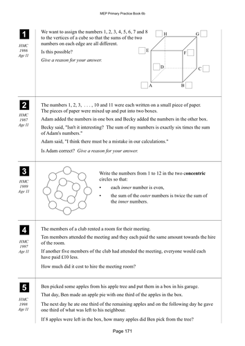 Yr 6 Problems : Lesson 171