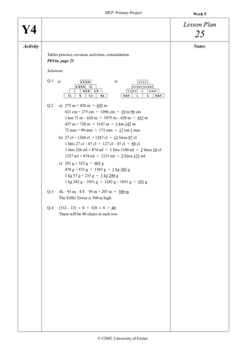 Yr 4 Revision : Lesson 25