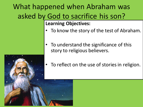 Abraham's Sacrifice.