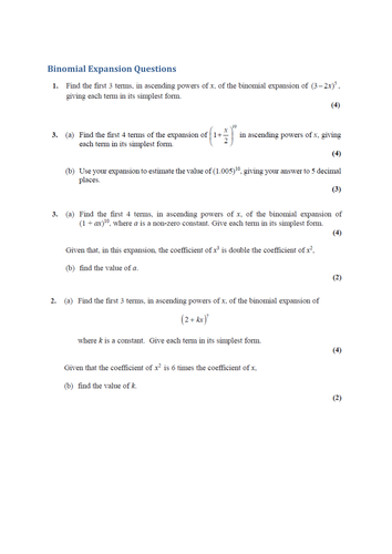 C2 Edexcel Exam Questions, + Maths application