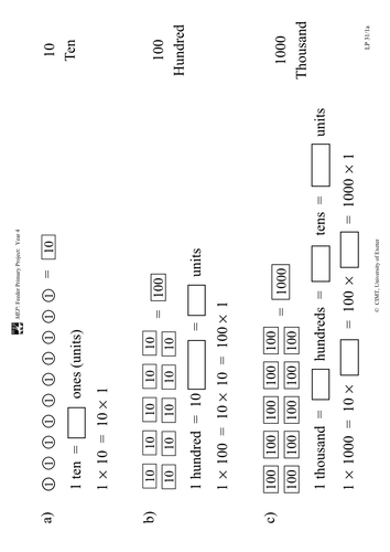 Yr 4 Number : Lesson 31