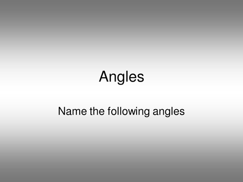 naming angles
