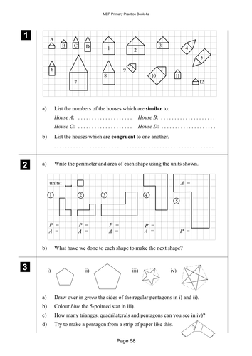 Yr 4 Shape : Lesson 58