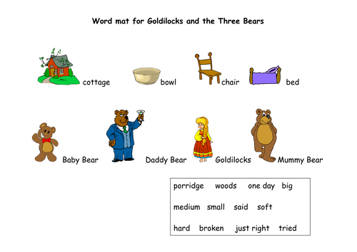 Goldilocks And The Three Bears Teaching Resources Teaching Resources