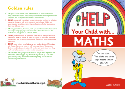 Junior Maths Leaflet