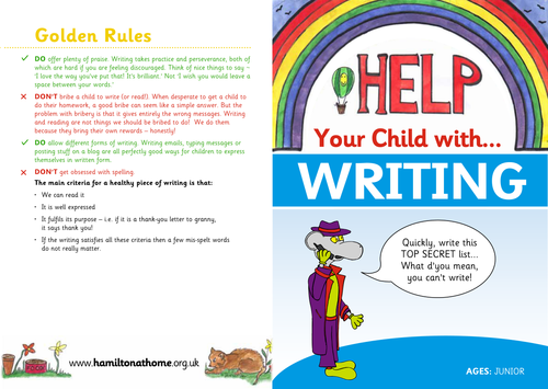 Junior Writing Leaflet
