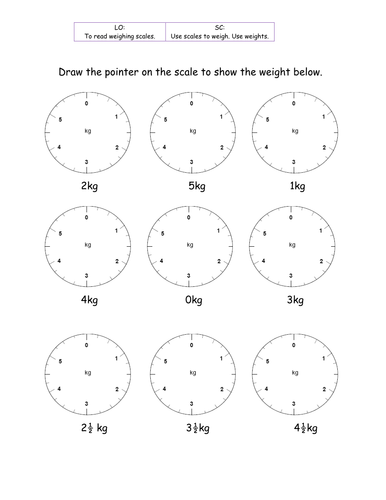 worksheet scales blank Steffster Teaching   Weight   by Tes Resources