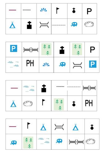 Map Symbol Bingo