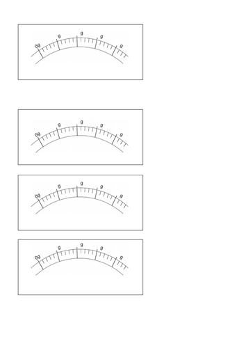 Blank dials for scales.