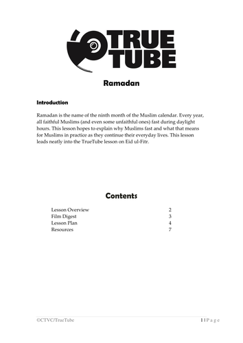 Ramadan by TrueTube - Teaching Resources - Tes