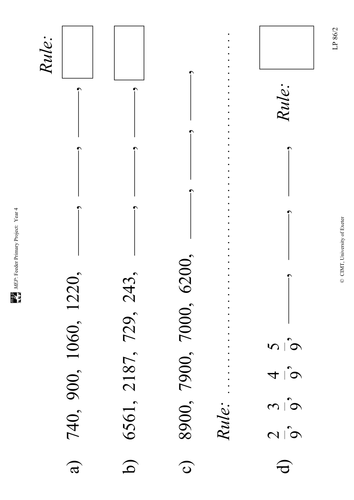 Yr 4 Fractions : Lesson 86