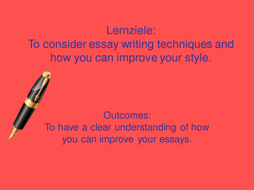 Essay Writing | Teaching Resources