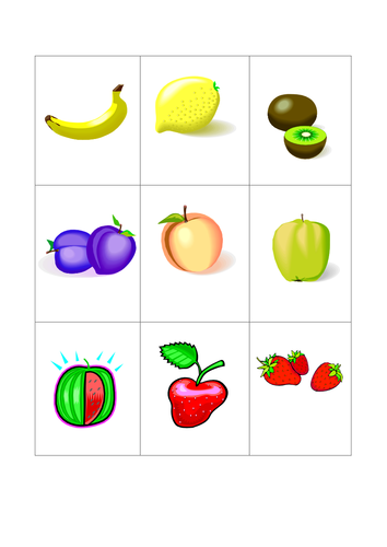 Fruit - A Pairs Matching Game