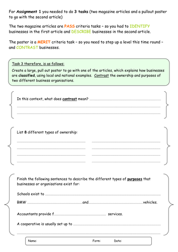 Comparing Businesses - Prep Task