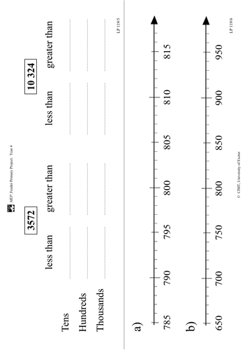 Yr 4 Place Value : Lesson 119