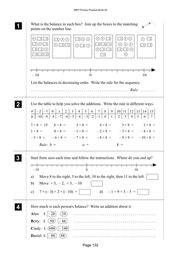 Yr 4 Negative Numbers : Lesson 132