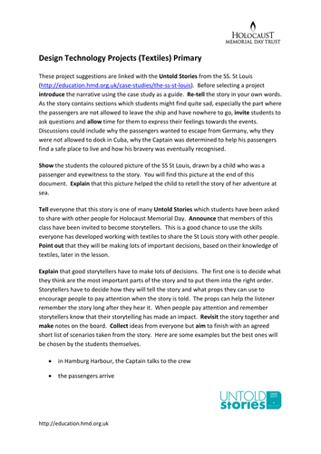 HMD 2011 - Design Technology (Textiles) Primary