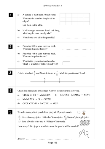 Yr 4 Revision : Lesson 165