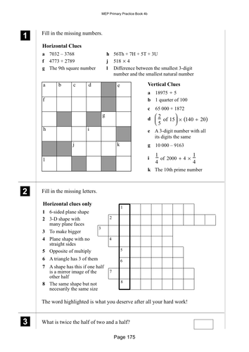 Yr 4 Problem Solving : Lesson 175