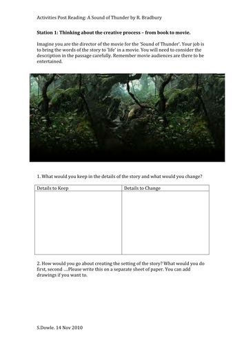 Descriptive Writing Practice: Ray Bradbury