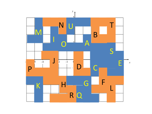 Transformations - game, worksheet.