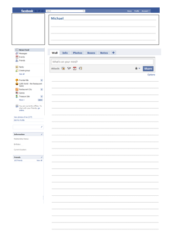  Facebook  template  page by tafkam Teaching Resources TES