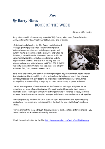 Book of the week KES
