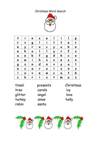 Christmas Word Search - 2 