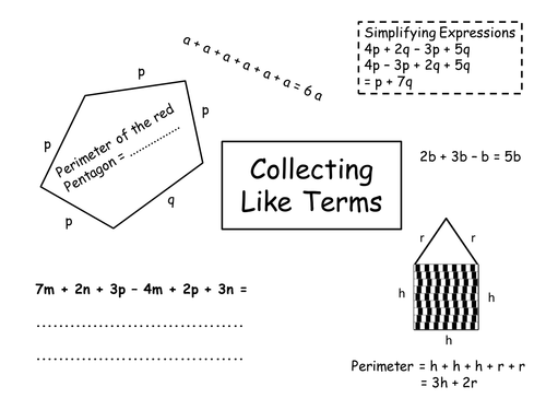 Maths: Collective Memory - Collecting Like Terms