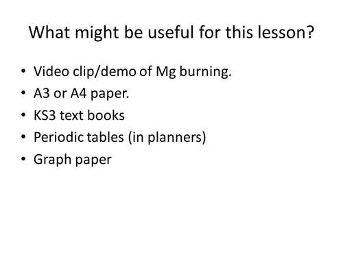 AF3 Science Assessment Elements and Compounds