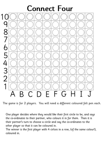 Connect 4 Co-ordinates