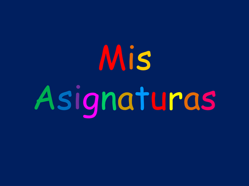 Mis Asignaturas