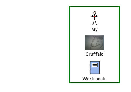 The Gruffalo workbook- Widgit