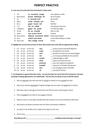 perfect tense practice