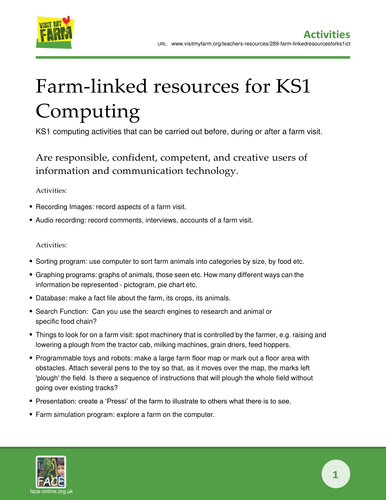 Farm-linked activities for KSI Computing