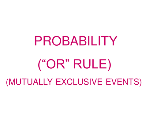 Probability Timed PowerPoints - KS4