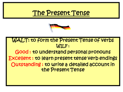 Present Tense Formation