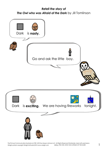The Owl who was Afraid of the Dark - simplified