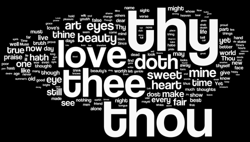 Shakespeare's Sonnets - Wordle