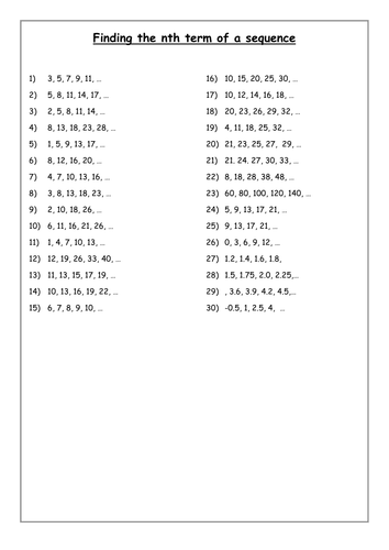 Printables Child Support Worksheet Ohio child support worksheet ohio plustheapp finding the nth term of a linear sequence by jane langridge