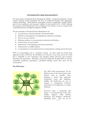 Integrated Farm Management