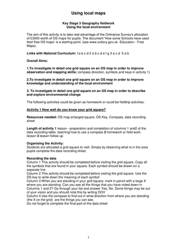 Using the Local Environment: Using local maps