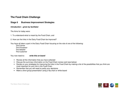 The Dairy Food Chain Challenge