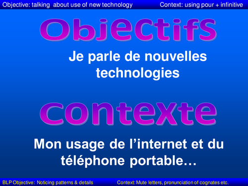 Les Nouvelles Technologies  Teaching Resources