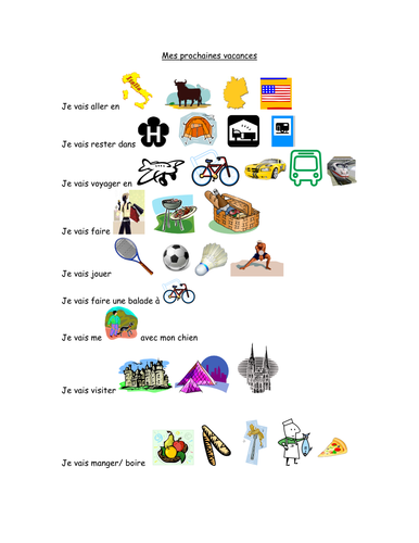 Je vais - Holiday Plans