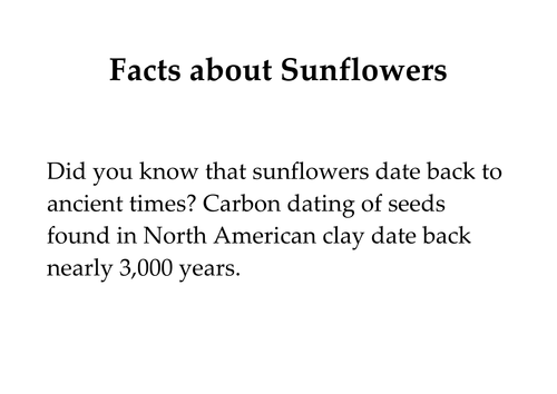 Facts about Sunflowers- Food & Farming