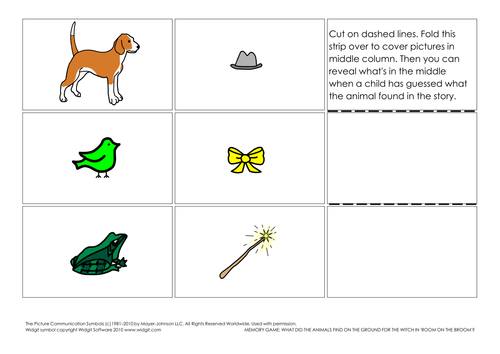 Room on the Broom (simple extra activities) | Teaching Resources