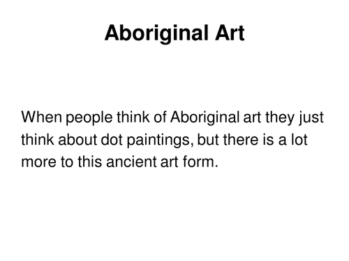 Aboriginal Art