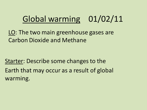 global warming and sustainable development
