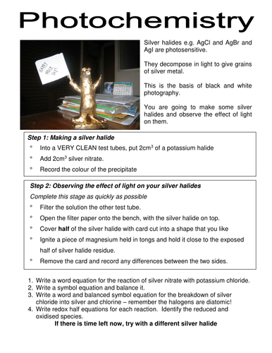 Reactions Of Halides